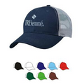 6 Panel Medium Profile Structured Cotton Mesh Back Cap